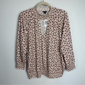 Torrid Textured Jersey Chocker Neck Smocked Bottom Top Cutout Front